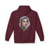 Palestine Woman Art Hoodie Unisex - Keffiyeh Scarf Dual-Sided Graphic Pullover